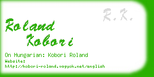 roland kobori business card